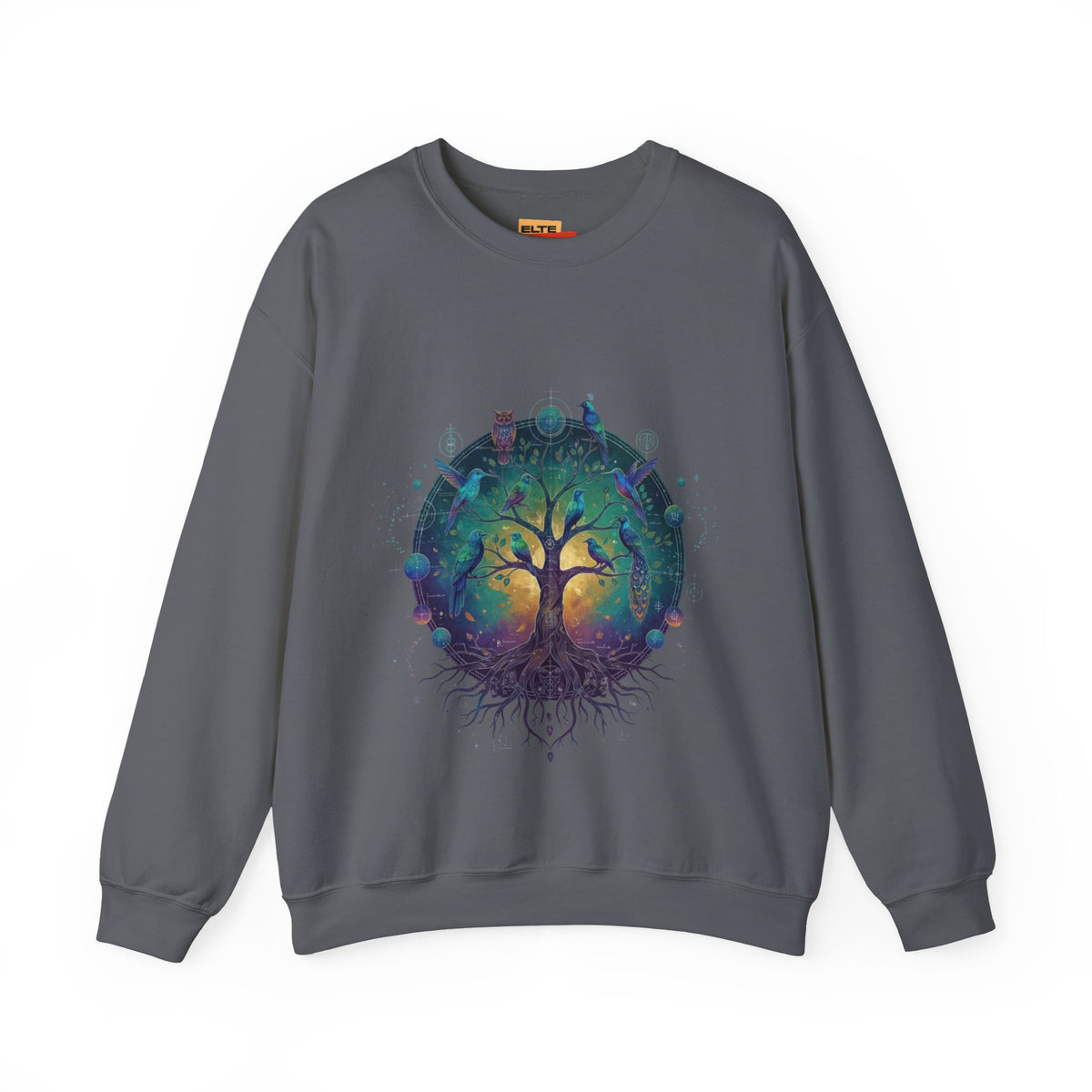 Tree of Life Crewneck Sweatshirt — Spiritual Nature Graphic Pullover