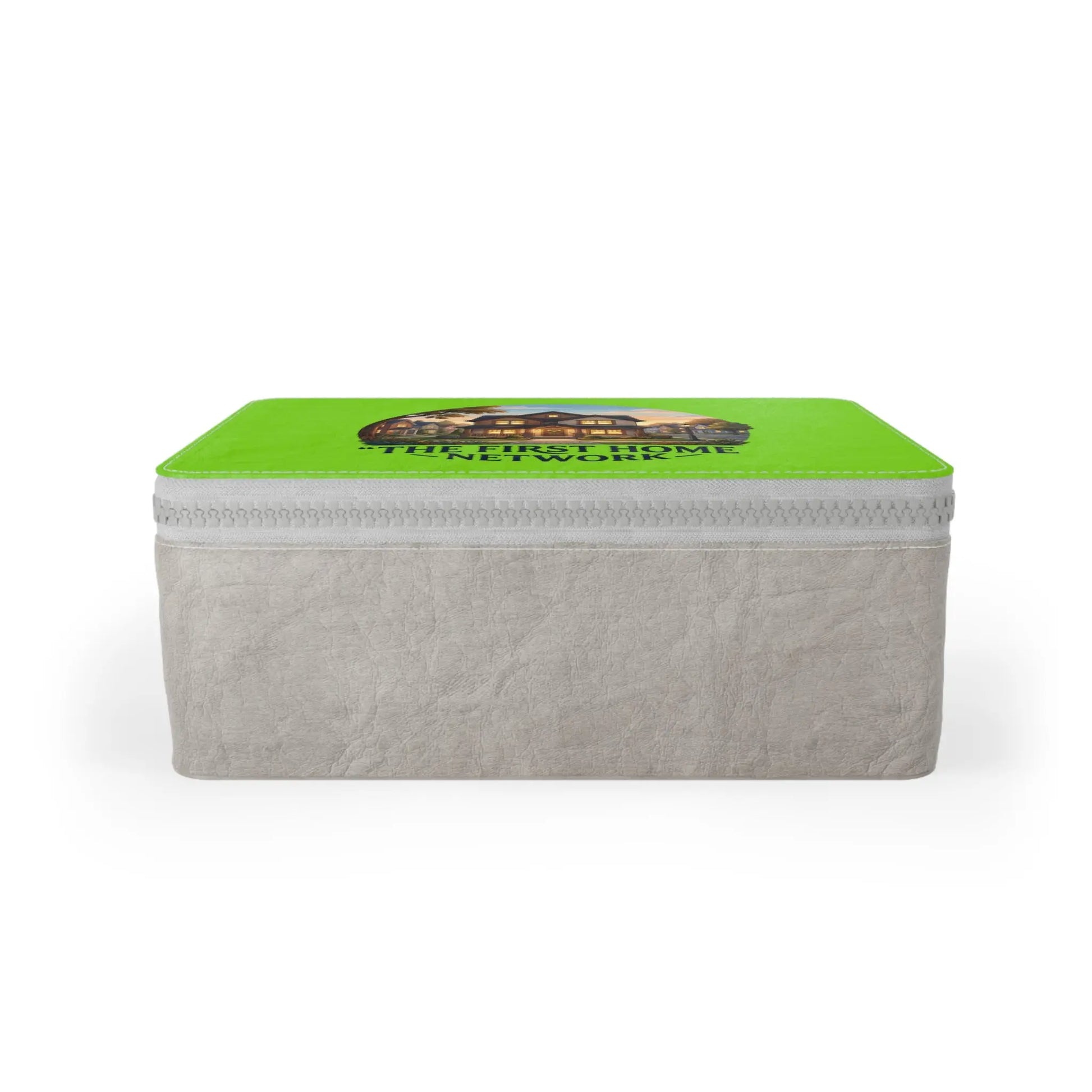 Paper Lunch Bag — 'The First Home Network' House Illustration Lunch Tote Printify