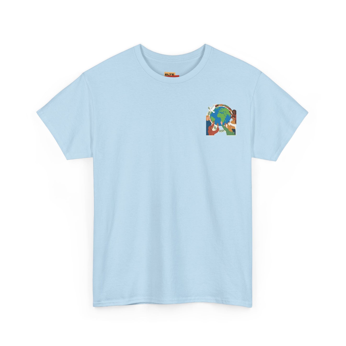 Earth Heart Graphic Tee - Colorful Environmental Awareness T-Shirt