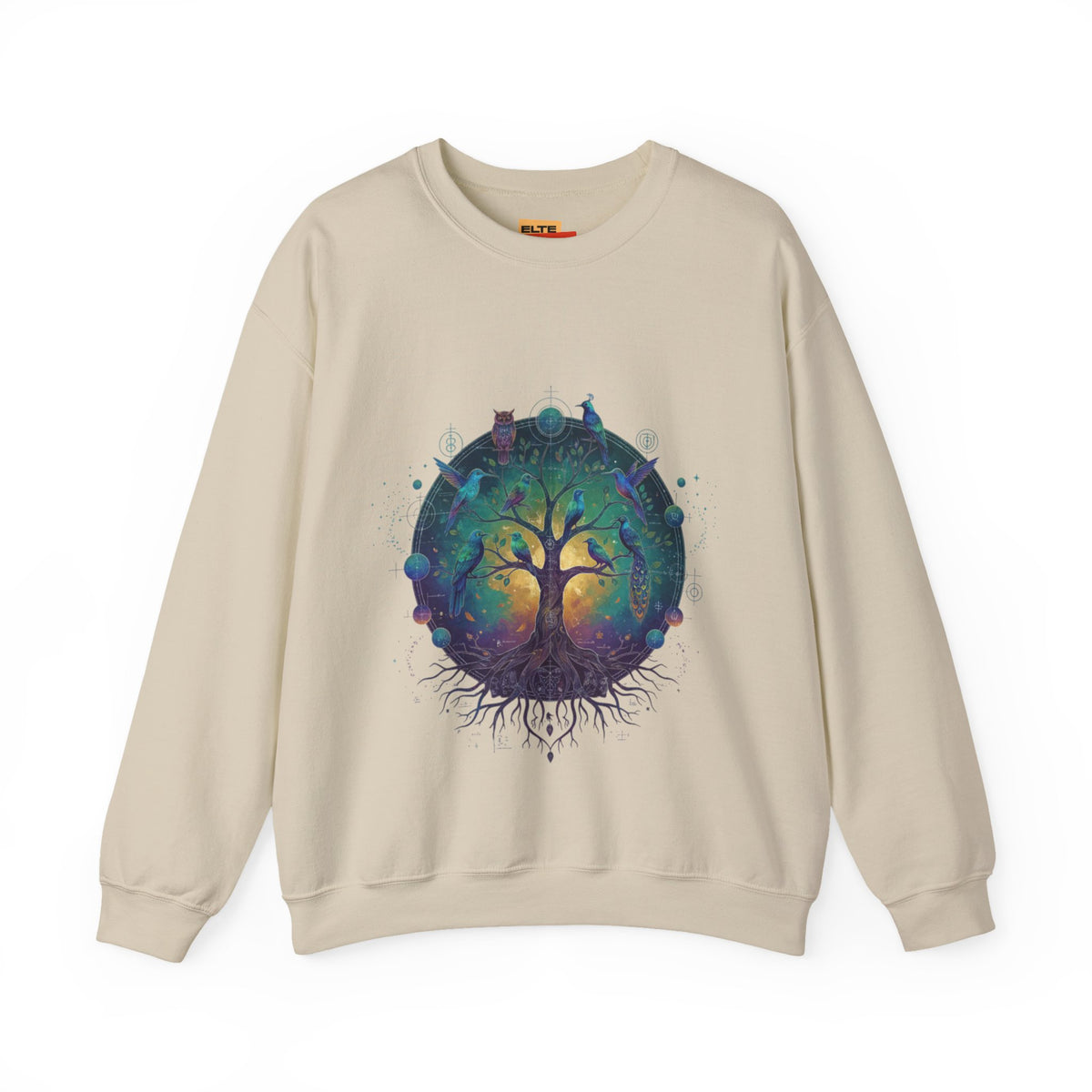 Tree of Life Crewneck Sweatshirt — Spiritual Nature Graphic Pullover