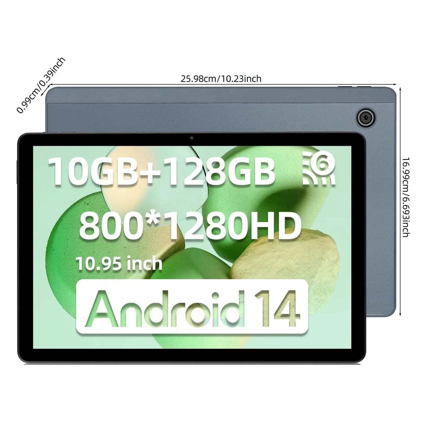 11 Inch Tablet Android 14 HD IPS Display Computer, 10GB RAM, 64GB Storage WiFi Best Home Gadgets