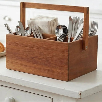 Acacia Cutlery Caddy | Socorro
