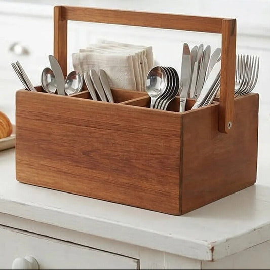 Acacia Cutlery Caddy | Socorro