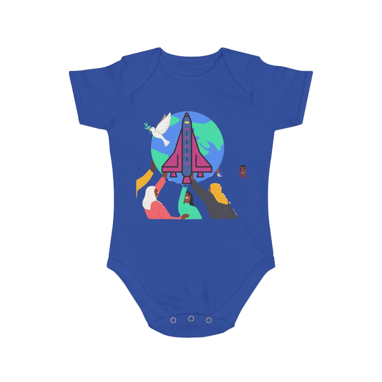 Space Adventure Baby Bodysuit, Perfect Gift for New Parents, Baby Shower, Cosmic Baby Clothes, Playful Infant Onesie