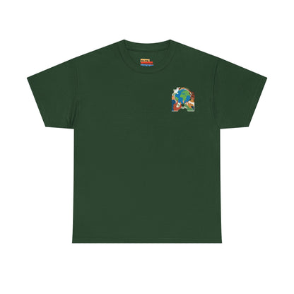 Earth Heart Graphic Tee - Colorful Environmental Awareness T-Shirt