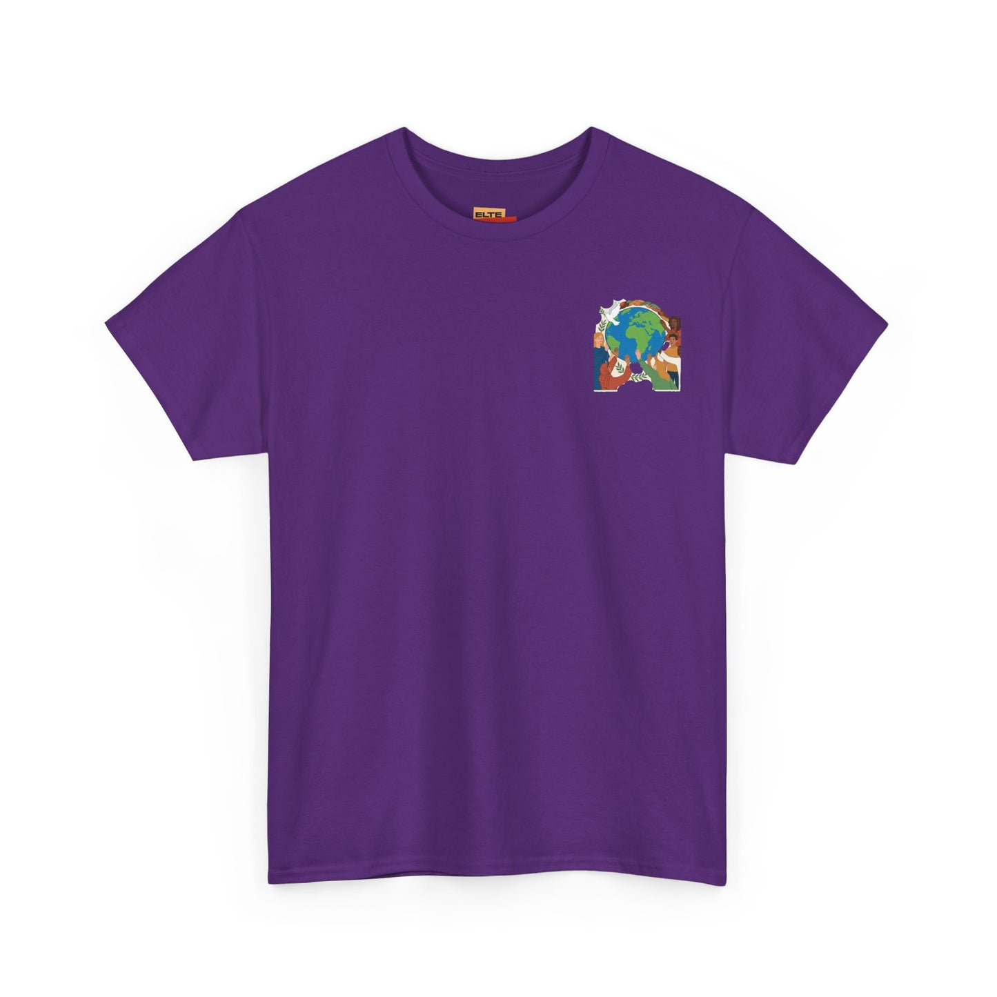 Earth Heart Graphic Tee - Colorful Environmental Awareness T-Shirt