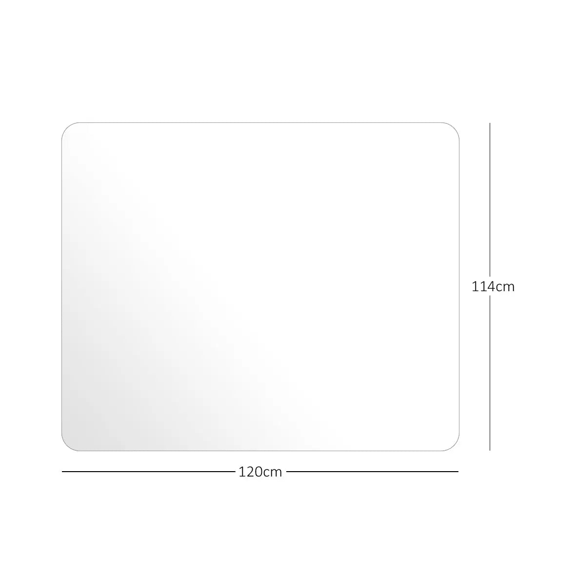 Chair Mat for Hard Floors - Transparent Nicoman.co.uk