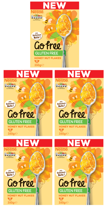 5 x Nestlé Go Free Honey Nut Corn Flakes  - 350G