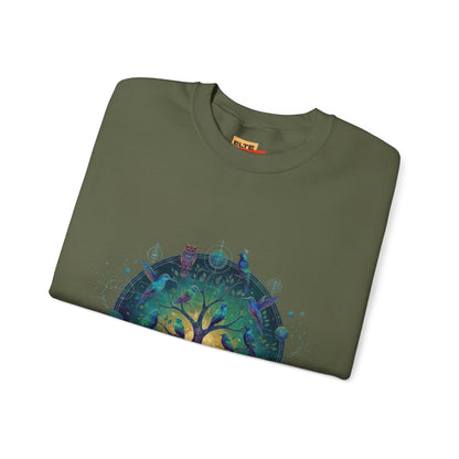 Tree of Life Crewneck Sweatshirt — Spiritual Nature Graphic Pullover