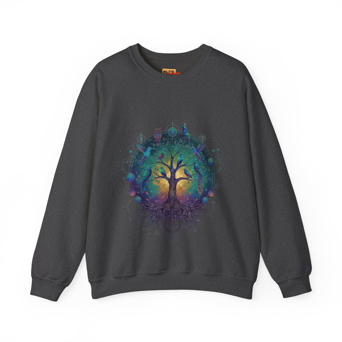 Tree of Life Crewneck Sweatshirt — Spiritual Nature Graphic Pullover