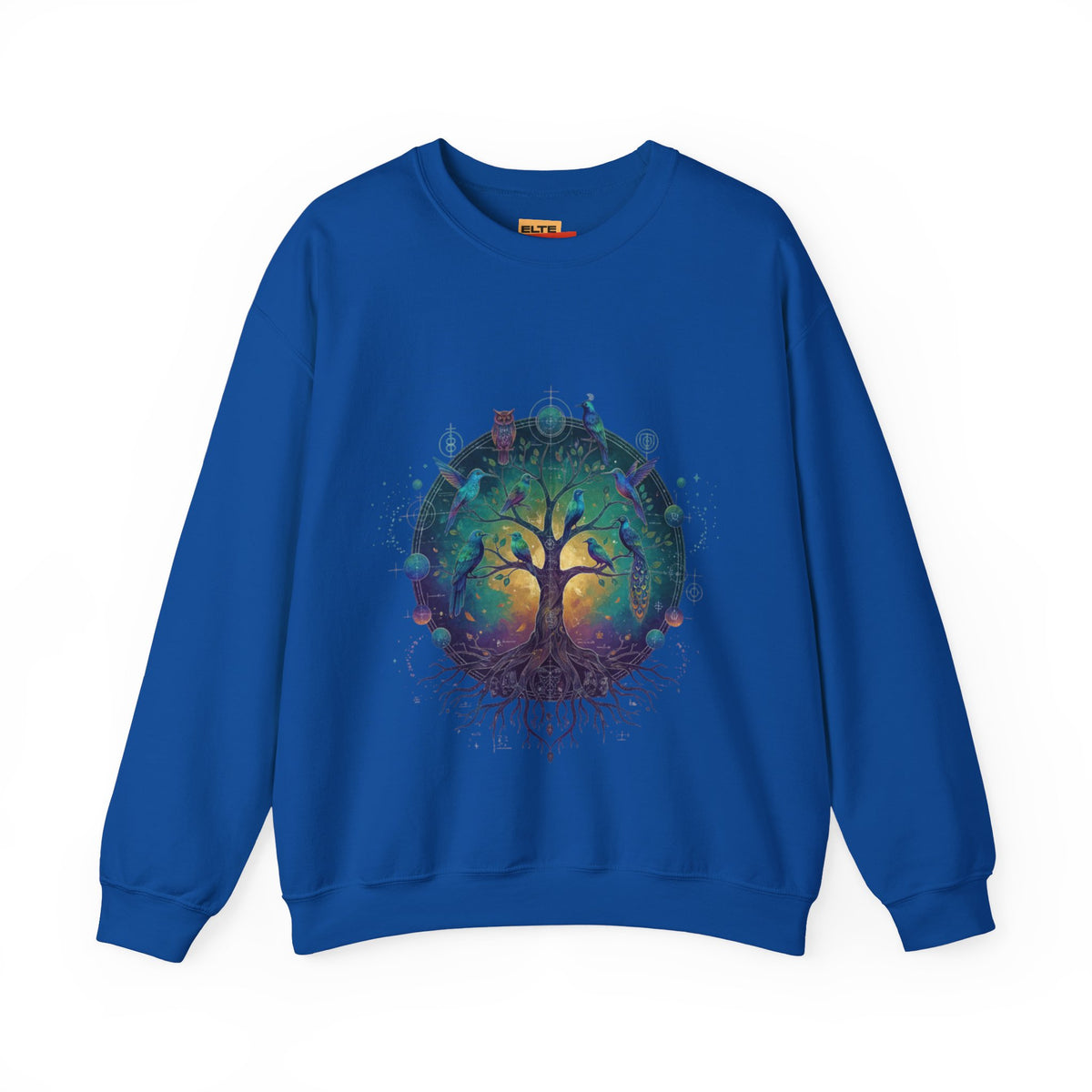 Tree of Life Crewneck Sweatshirt — Spiritual Nature Graphic Pullover