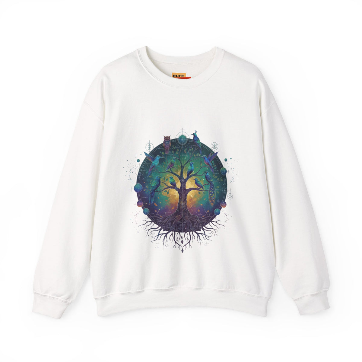 Tree of Life Crewneck Sweatshirt — Spiritual Nature Graphic Pullover