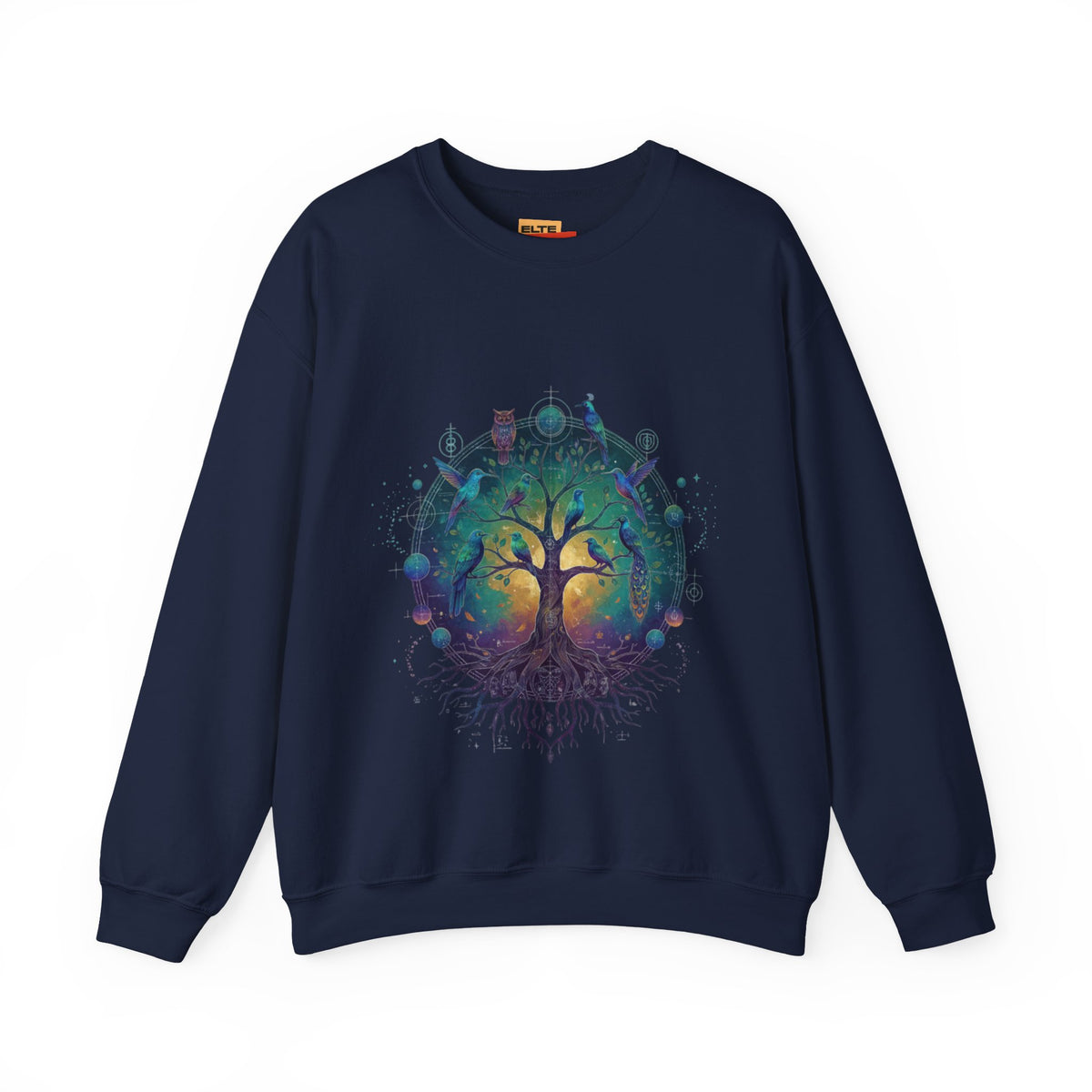 Tree of Life Crewneck Sweatshirt — Spiritual Nature Graphic Pullover