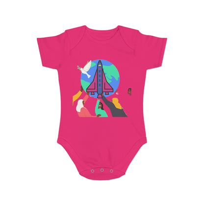 Space Adventure Baby Bodysuit, Perfect Gift for New Parents, Baby Shower, Cosmic Baby Clothes, Playful Infant Onesie