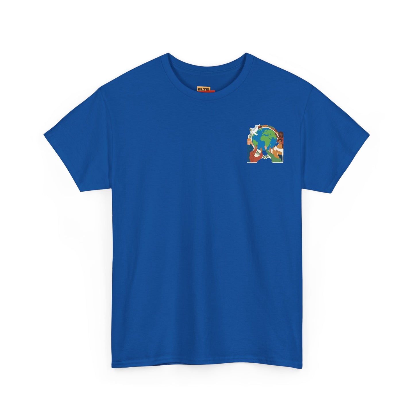 Earth Heart Graphic Tee - Colorful Environmental Awareness T-Shirt