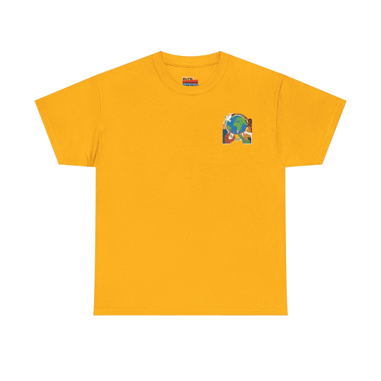 Earth Heart Graphic Tee - Colorful Environmental Awareness T-Shirt