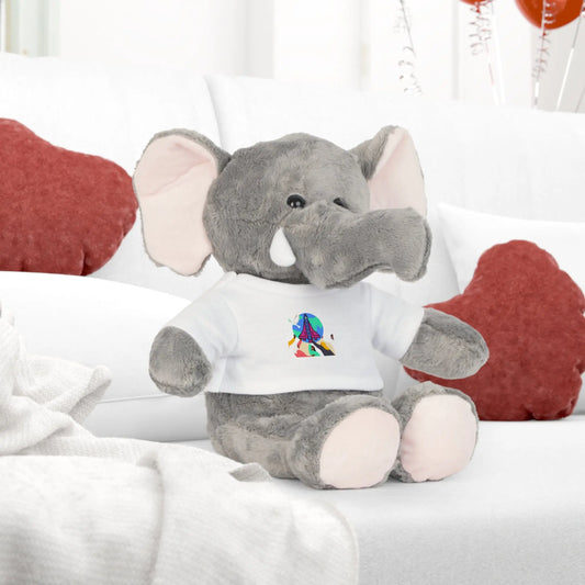 First Home Plush Toy with T-Shirt Printify