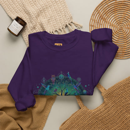 Tree of Life Crewneck Sweatshirt — Spiritual Nature Graphic Pullover