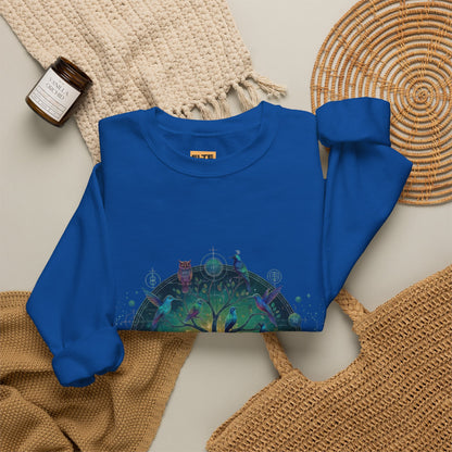 Tree of Life Crewneck Sweatshirt — Spiritual Nature Graphic Pullover