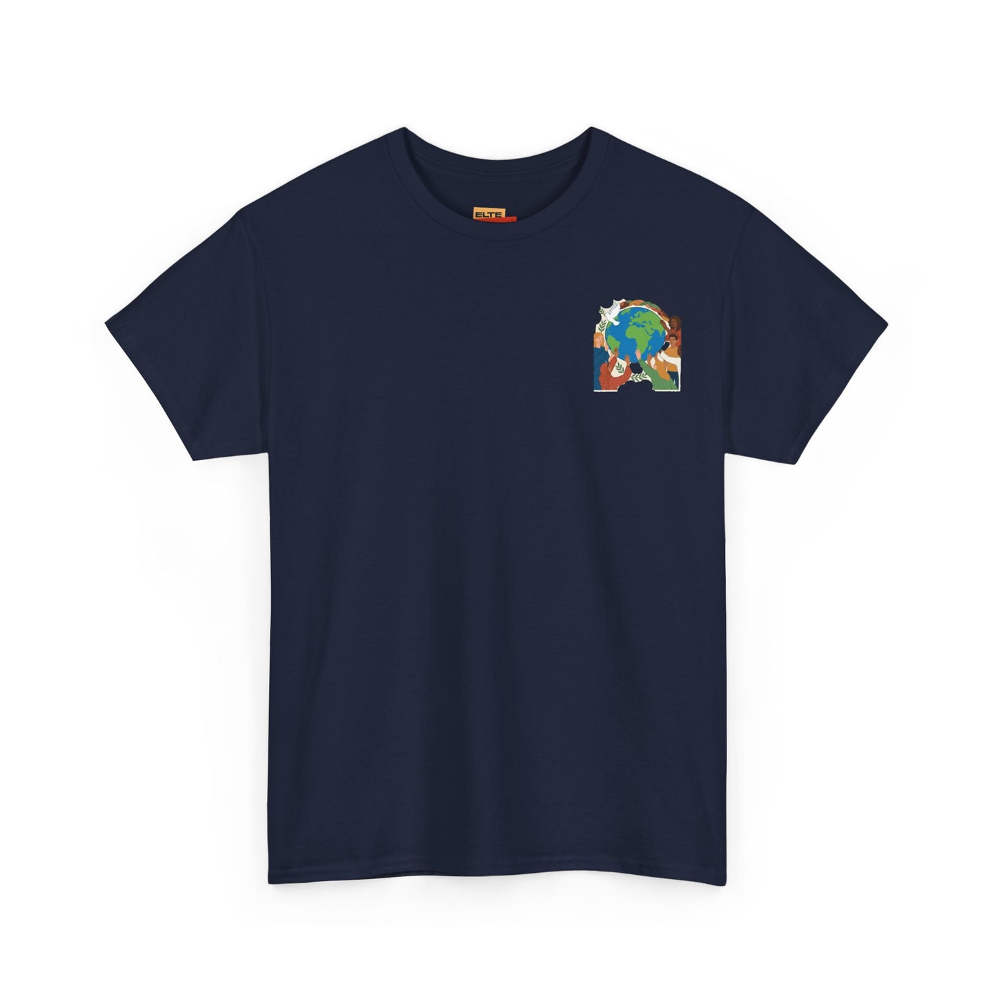 Earth Heart Graphic Tee - Colorful Environmental Awareness T-Shirt