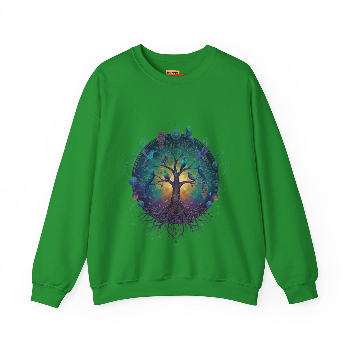 Tree of Life Crewneck Sweatshirt — Spiritual Nature Graphic Pullover