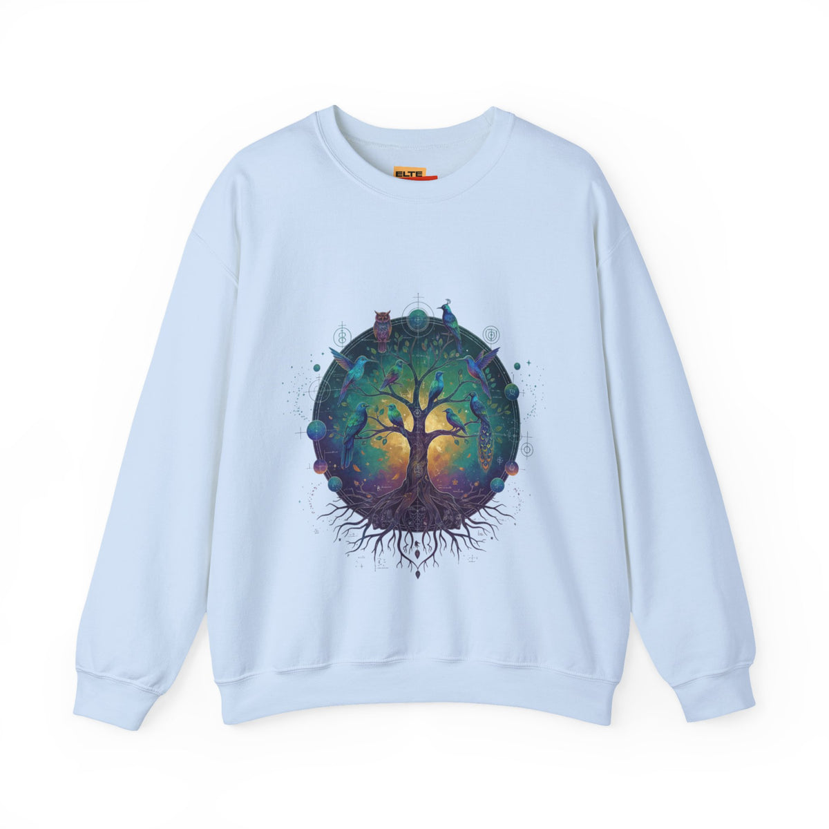 Tree of Life Crewneck Sweatshirt — Spiritual Nature Graphic Pullover