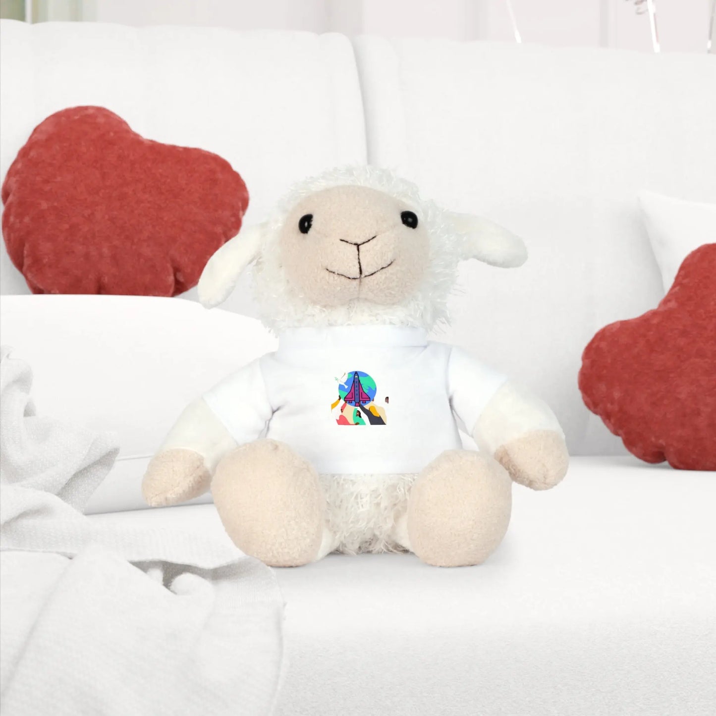 First Home Plush Toy with T-Shirt Printify