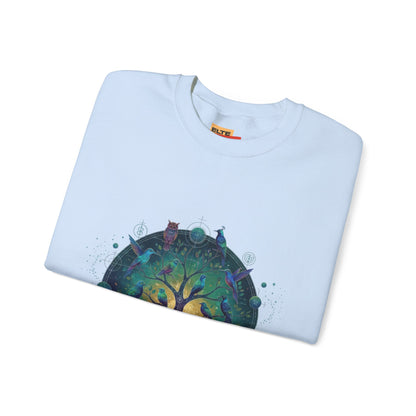 Tree of Life Crewneck Sweatshirt — Spiritual Nature Graphic Pullover