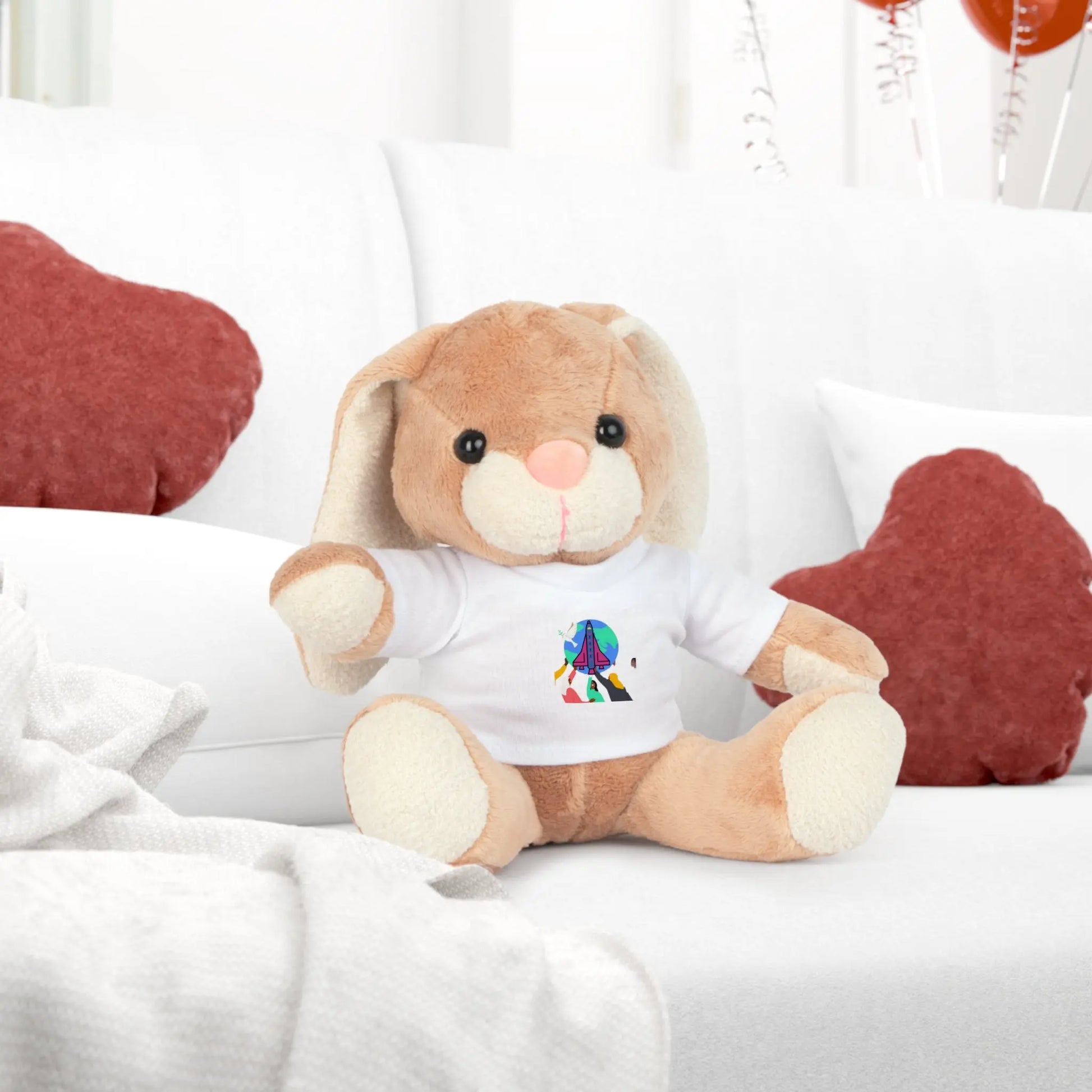 First Home Plush Toy with T-Shirt Printify