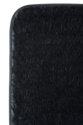 Charcoal Grey Bath and Pedestal Mat Set | Soak Orsina