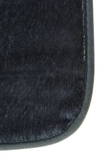 Charcoal Grey Bath and Pedestal Mat Set | Soak Orsina