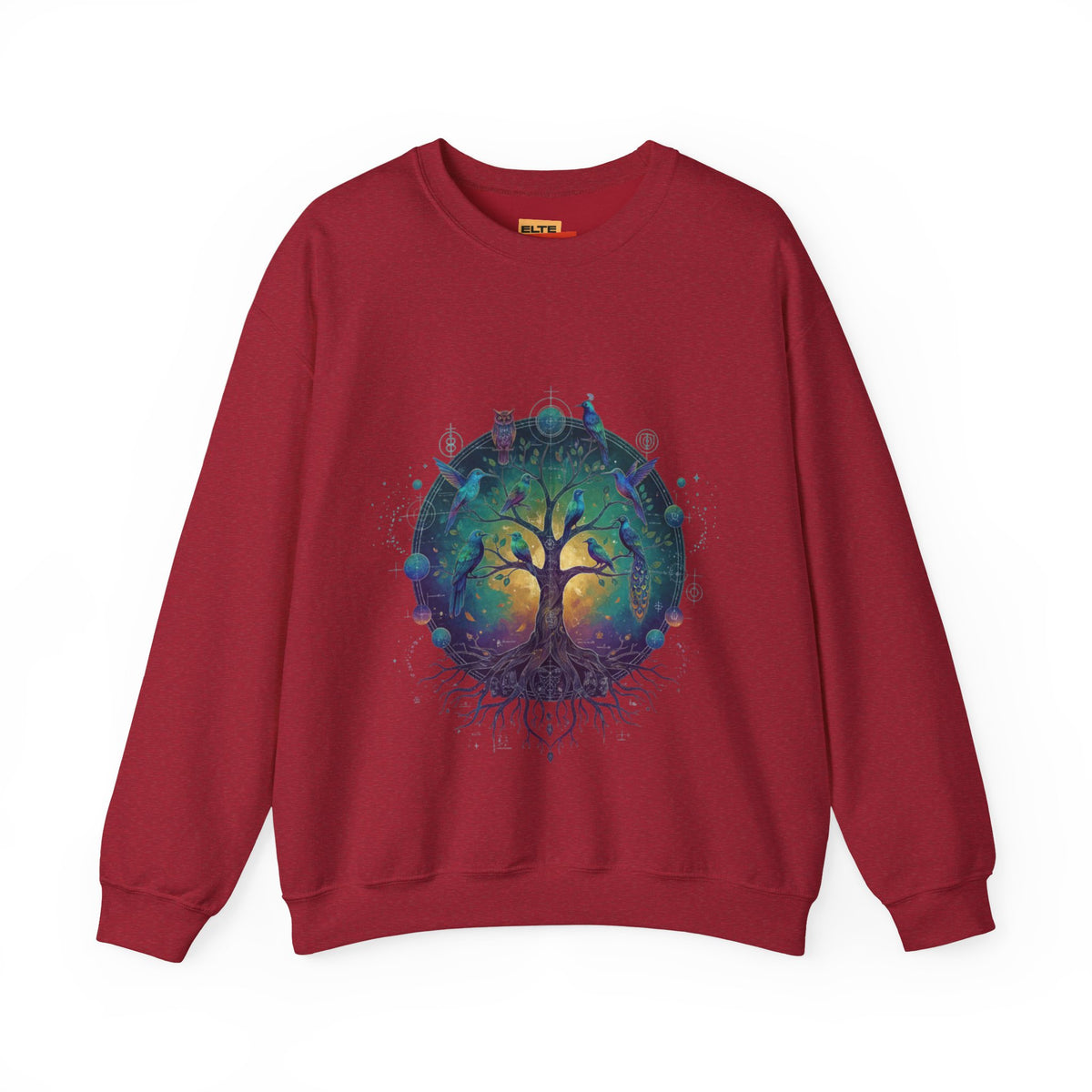 Tree of Life Crewneck Sweatshirt — Spiritual Nature Graphic Pullover