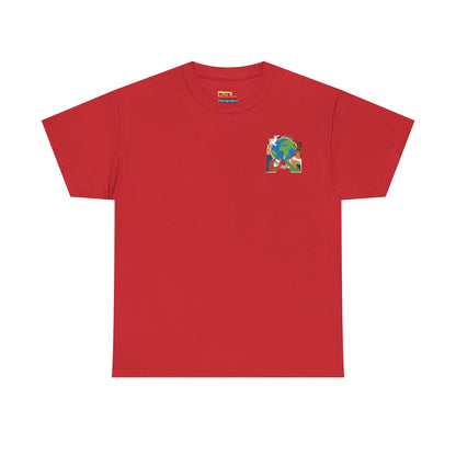 Earth Heart Graphic Tee - Colorful Environmental Awareness T-Shirt