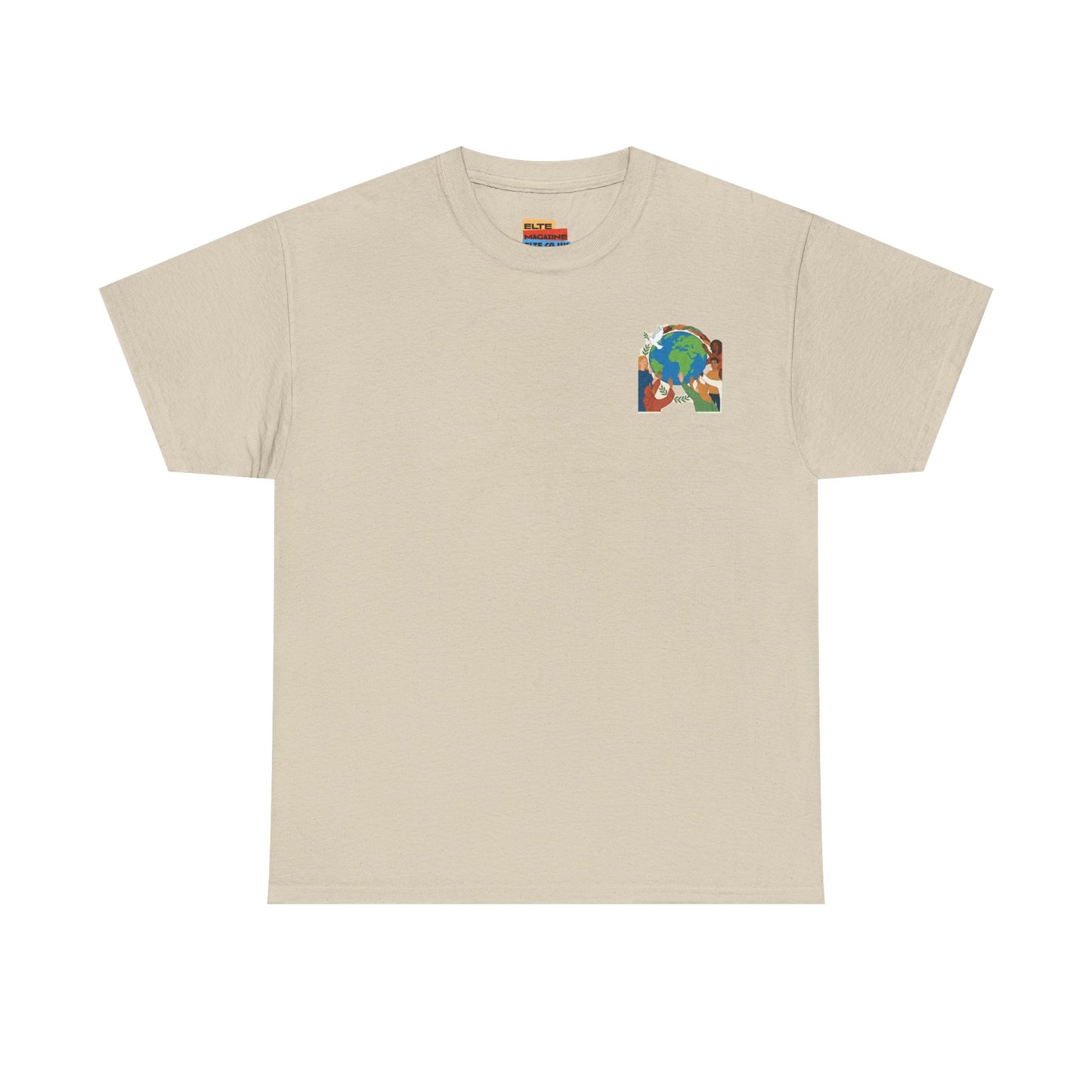 Earth Heart Graphic Tee - Colorful Environmental Awareness T-Shirt