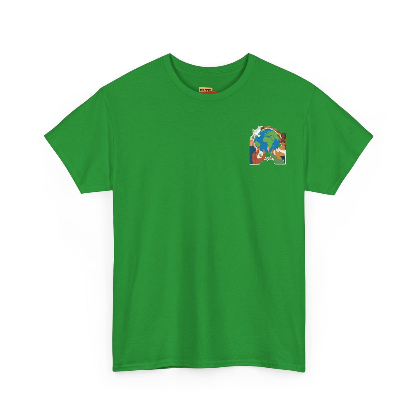 Earth Heart Graphic Tee - Colorful Environmental Awareness T-Shirt