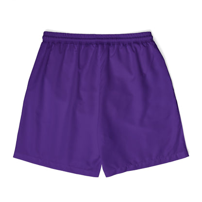 Purple Unisex Swim Shorts with 'First Home' Design | Beachwear, Summer Shorts, Pool Party, Vacation Essentials, Gift Idea