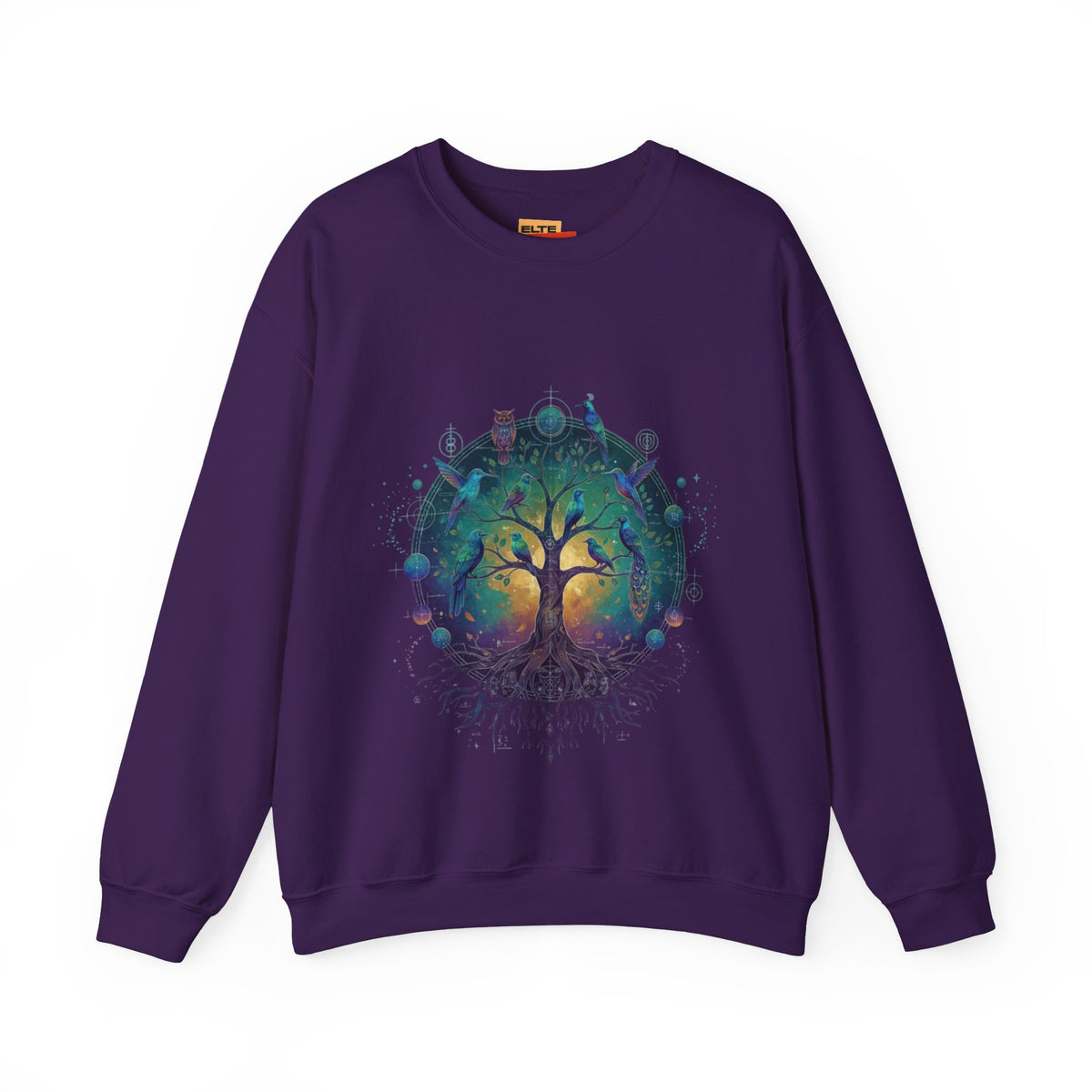 Tree of Life Crewneck Sweatshirt — Spiritual Nature Graphic Pullover