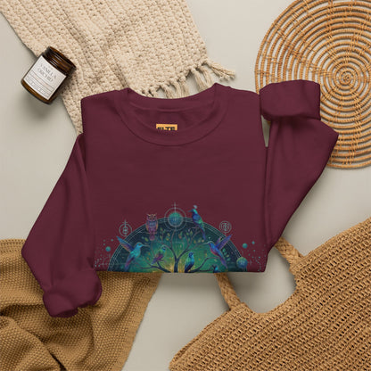 Tree of Life Crewneck Sweatshirt — Spiritual Nature Graphic Pullover