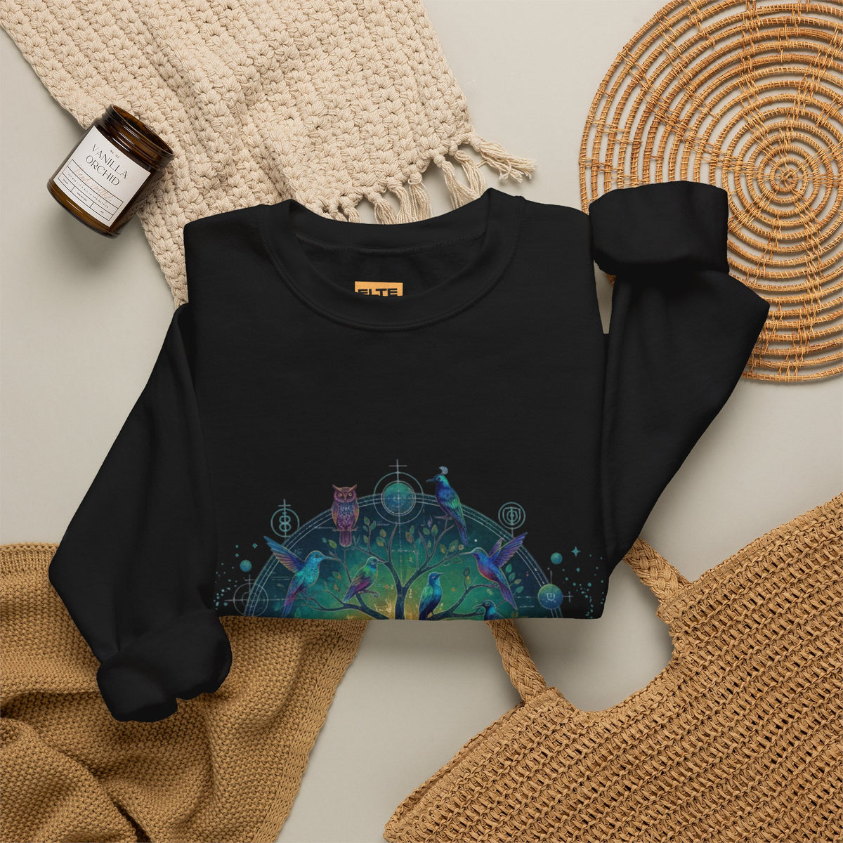 Tree of Life Crewneck Sweatshirt — Spiritual Nature Graphic Pullover