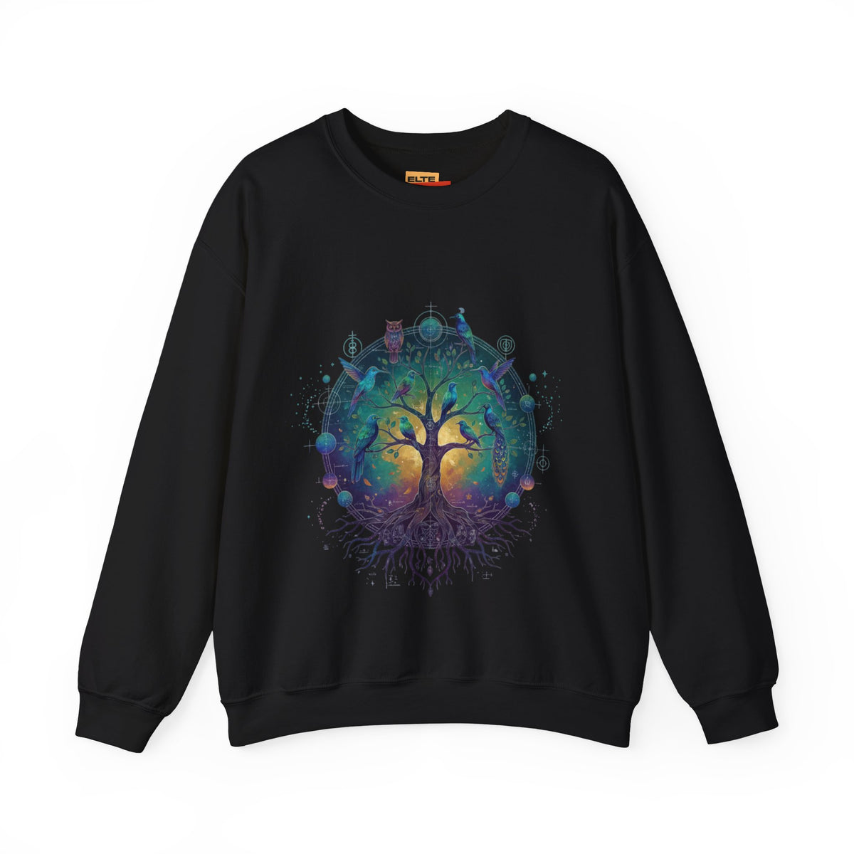 Tree of Life Crewneck Sweatshirt — Spiritual Nature Graphic Pullover