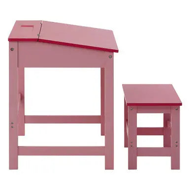 Jordan Childrens Pink Desk And Stool Orsina