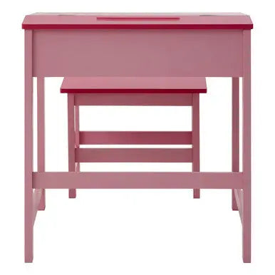 Jordan Childrens Pink Desk And Stool Orsina