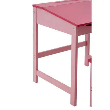 Jordan Childrens Pink Desk And Stool Orsina