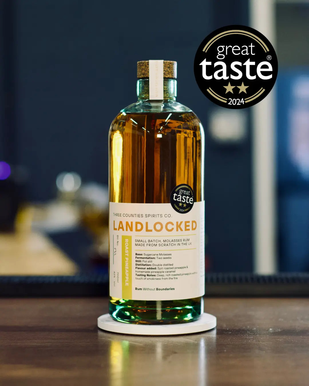 Landlocked English Pineapple Rum Three Counties Spirits Co