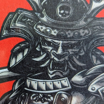 Samurai Slipmat | Japanese Warrior Tattoo Design | 7" 12" Vinyl Turntable DJ Mat ModMat