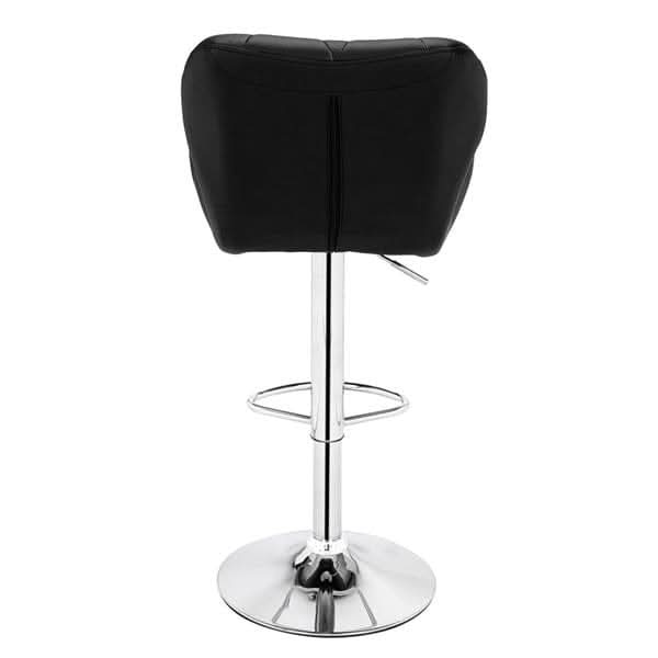 2pcs SSJ-275 Oblique Checks Bar Stool Black
