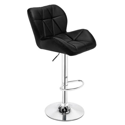 2pcs SSJ-275 Oblique Checks Bar Stool Black