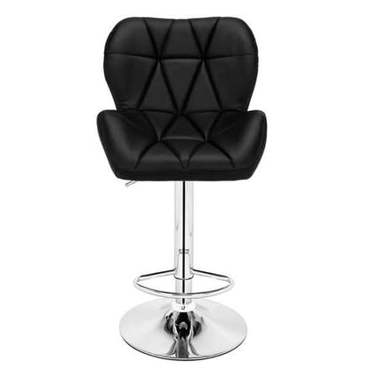 2pcs SSJ-275 Oblique Checks Bar Stool Black