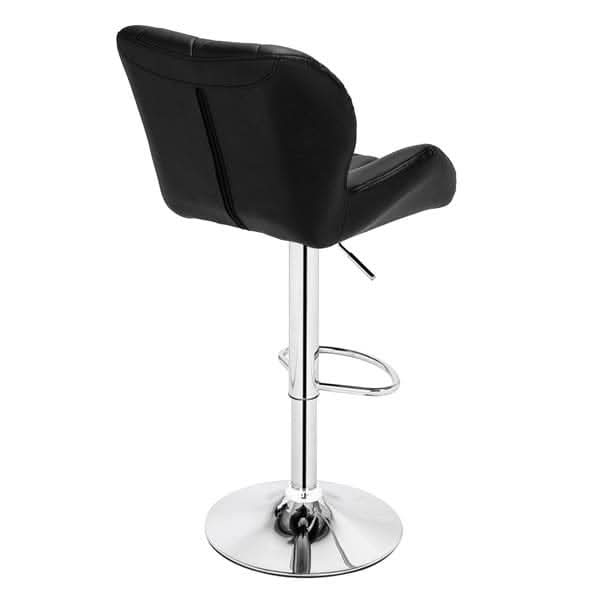 2pcs SSJ-275 Oblique Checks Bar Stool Black