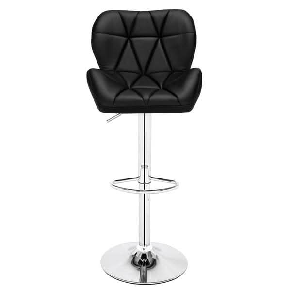 2pcs SSJ-275 Oblique Checks Bar Stool Black